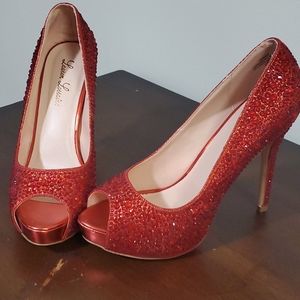 Lauren Lorraine Women's Candy Red Size 9